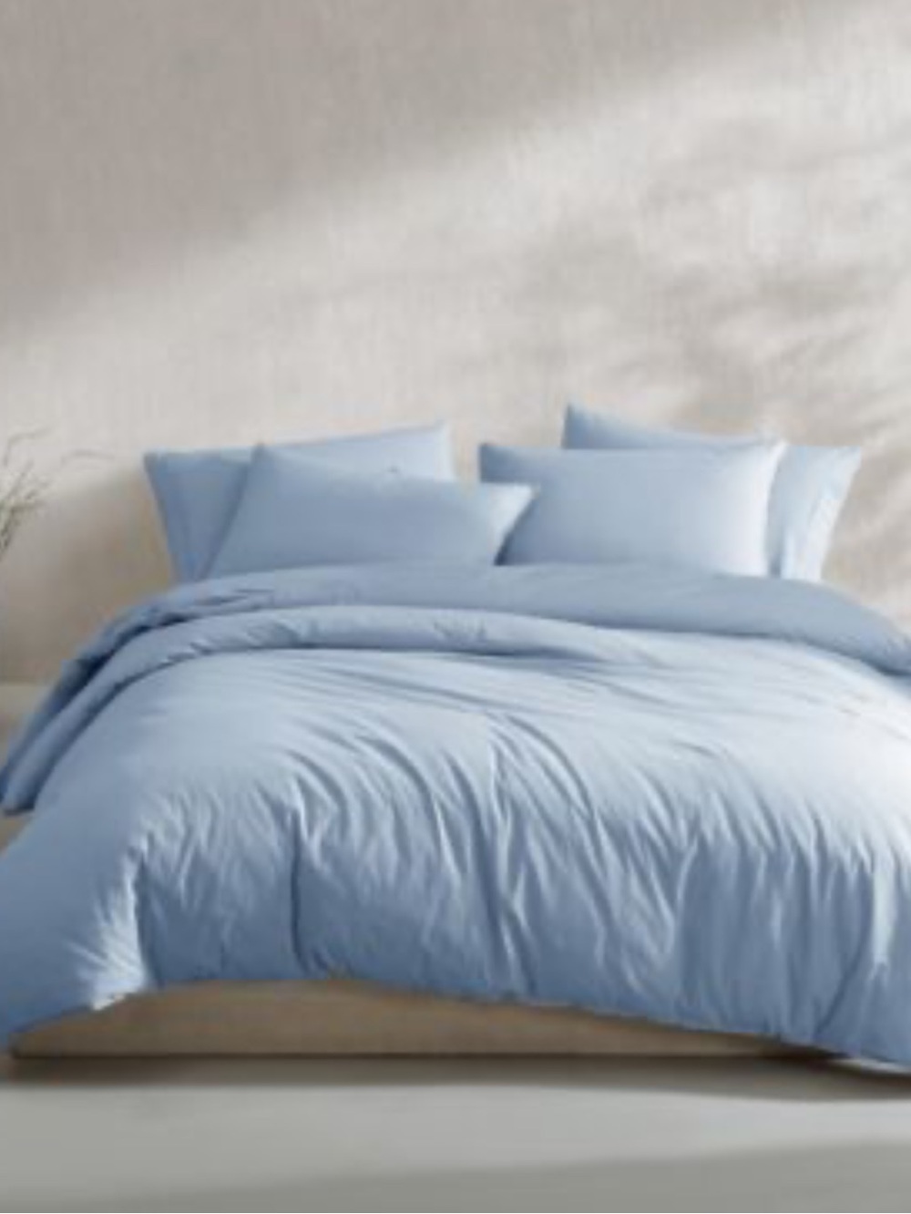 Calvin Klein Percale 100% Cotton 2-Pc. Comforter Set, Blue, Twin/Twin XL, NEW
